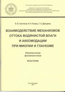 Взаимодействие механизмов оттока водянистой влаги и аккомодации при миопии и глаукоме. Патологическа